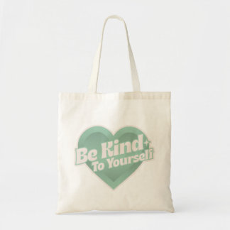 Tote Bag Soyez gentil avec vous - Mint Green Heart