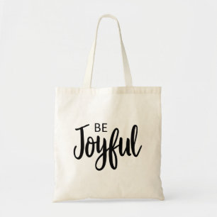 Tote Bag Soyez Joyeux Evangile Graphique Esthétique Christi
