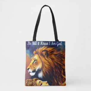 Tote Bag Soyez toujours et sachez que je suis Dieu Shoulder