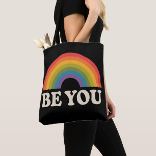 Tote Bag Soyez Vous Fierté Gay Lesbienne LGBTQ Allié Arc-en
