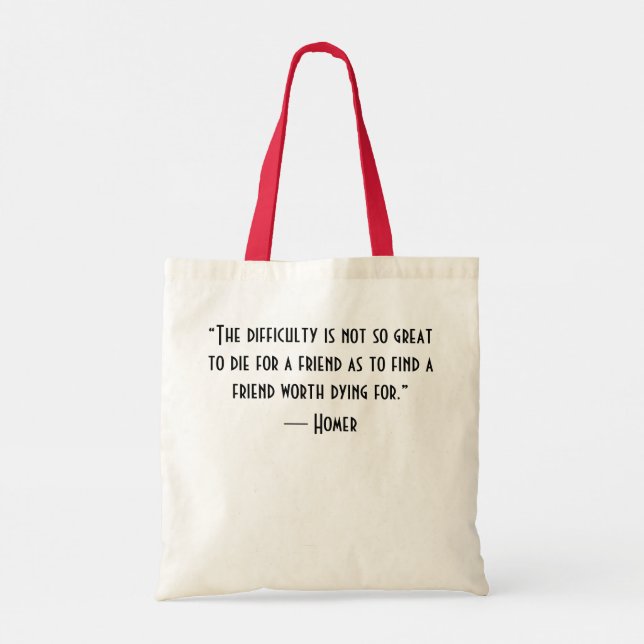 Tote Bag Soyons amis (Dos)