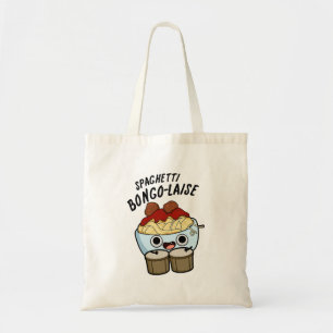 Tote Bag Spaghetti Bongolaise Funky Food Pun