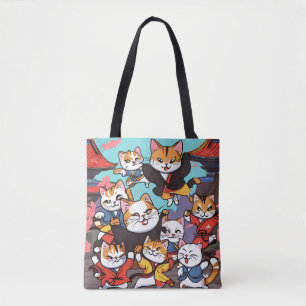 Tote Bag Spectaculaire Chat Kung-Fu
