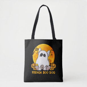 Tote Bag Spider Gift French Boo Bulldog Avec Citrouille Spi