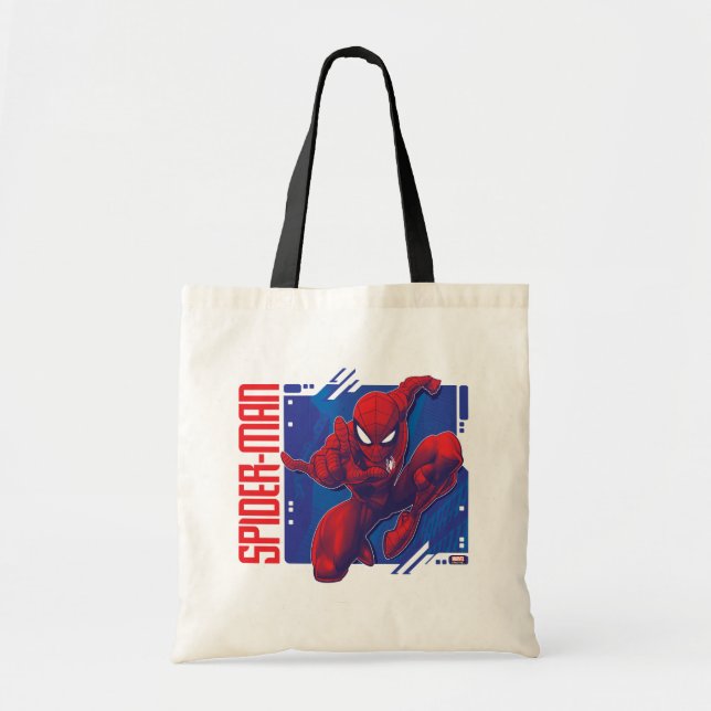 Tote Bag Spider-Man | Insigne de caractère haute technologi (Devant)