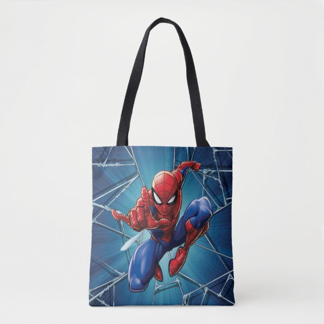 Tote Bag Spider-Man | Leap de tir sur le Web (Devant)