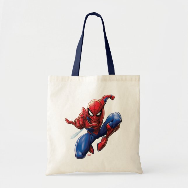 Tote Bag Spider-Man | Leap de tir sur le Web (Devant)