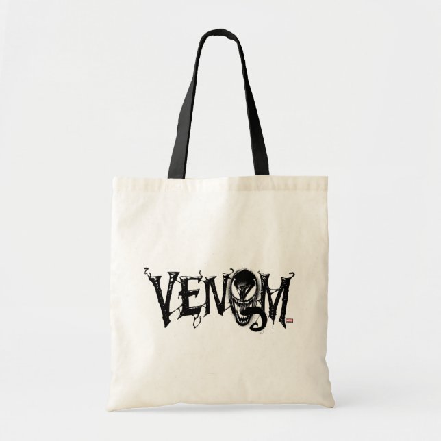 Tote Bag Spider-Man | Logo du nom de la Venom (Devant)
