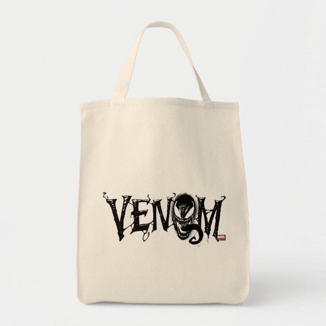 Tote Bag Spider-Man | Logo du nom de la Venom (Devant)