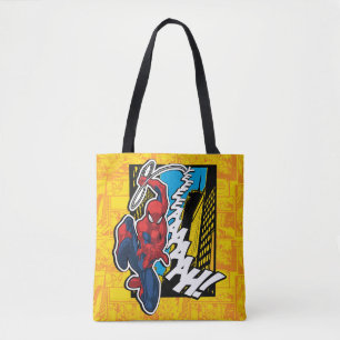Tote Bag Spider-Man   Panneaux animés tournants Web Pop Art
