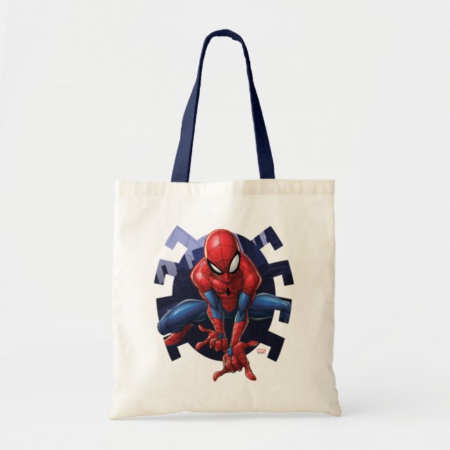 Tote Bag Spider-Man Sortant De Spider Graphic (Devant)