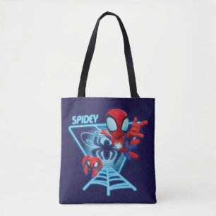 Tote Bag Spidey and TRACE-E Glow Webs Glow