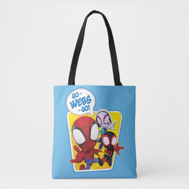 Tote Bag Spidey Team : Go-Webs-Go ! (Devant)