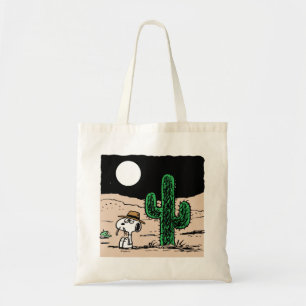 Tote Bag Spike dans un désert illuminé par la Lune