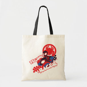 Tote Bag Spin conduisant son Techno-Racer
