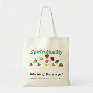 Tote Bag Spirfruité : (Retro Digital Peinture Design)