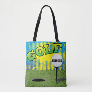 Tote Bag Sport Golf 🏌️ ‍ ♂️ Design - DO-IT-YOURSELF Texte