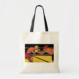 Tote Bag Sports Art Déco vintage Boxe, Boxers Punching