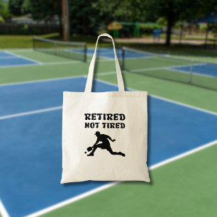 Tote Bag Sports de pickball à la retraite, mais non fatigué