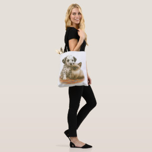 Tote Bag Spots et lunettes - Coupe Dalmatienne et Kitten Si