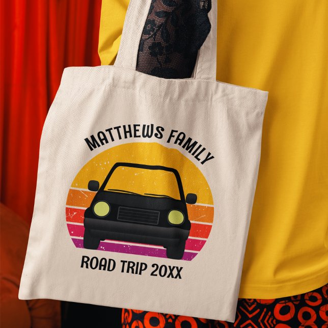 Tote Bag Spring Break Road Trip Sunset Customized (Créateur téléchargé)