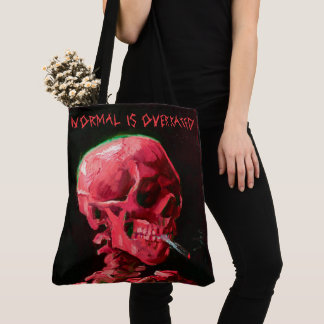 Tote Bag Squelette avec cigarette brûlante par Van Gogh