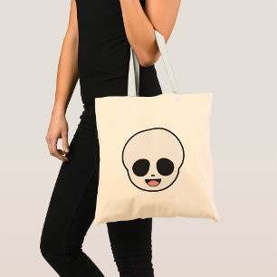 Tote Bag Squelette Ghost Face Chibi Pastel Goth Halloween
