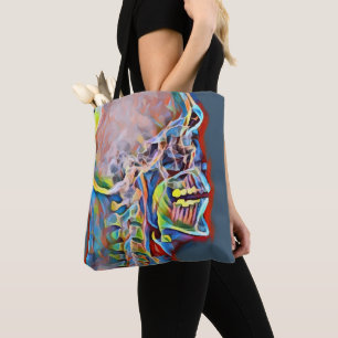 Tote Bag Squelette humain Crâne Anatomie Abstraite Art orig