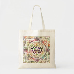 Tote Bag Sri coloré Yantra/Sri Chakra