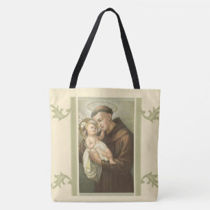 Tote Bag St Anthony de bébé Jésus de Padoue