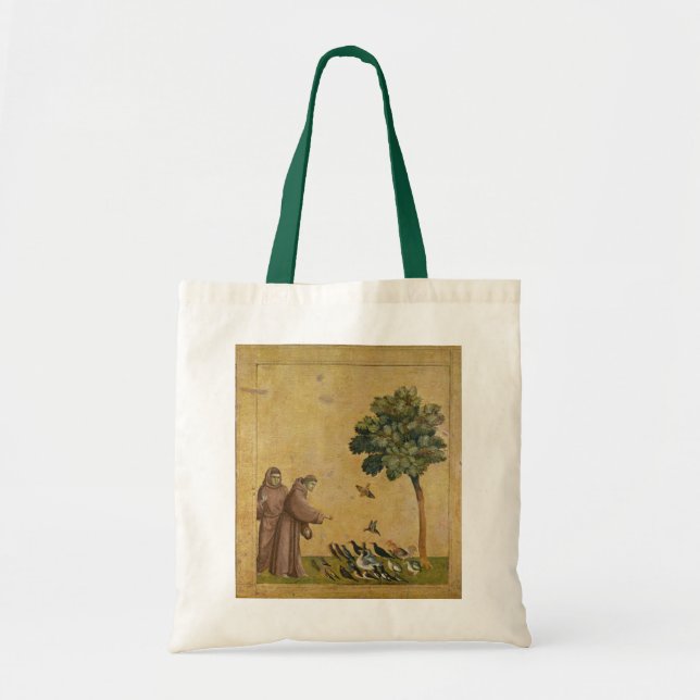 Tote Bag St Francis d'Assisi prêchant aux oiseaux (Devant)