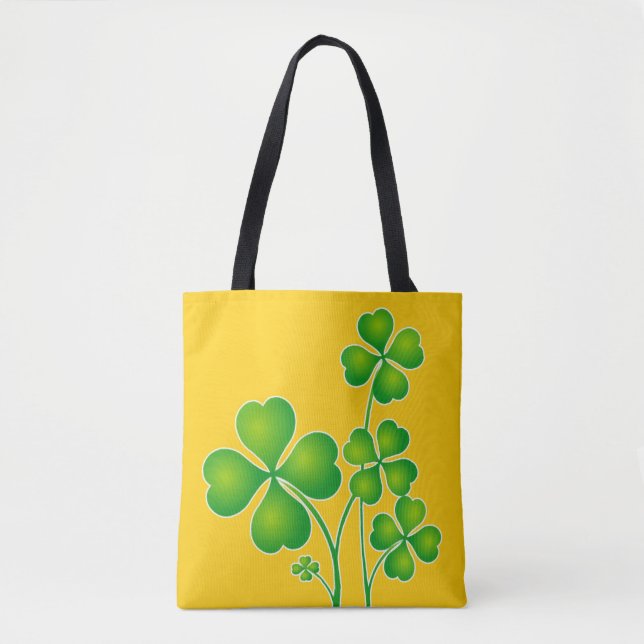 Tote Bag St. Patrick's Day Clover / Shamrocks + vos idées (Devant)