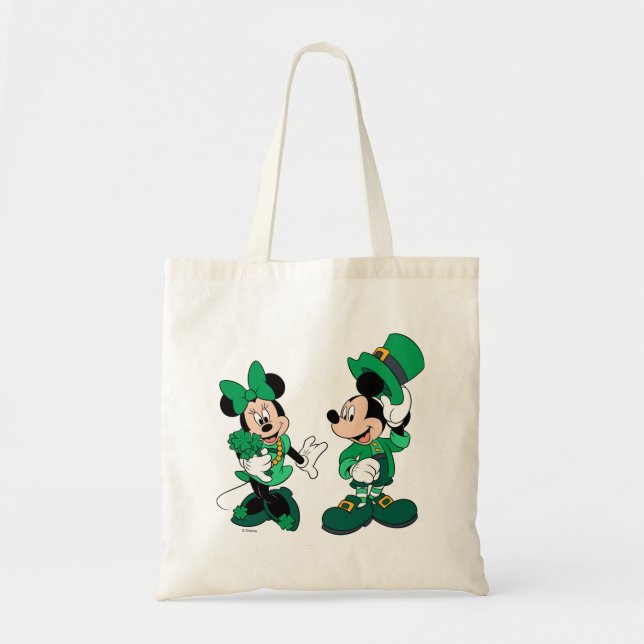 Tote Bag St. Patrick's Day Mickey et Minnie (Devant)