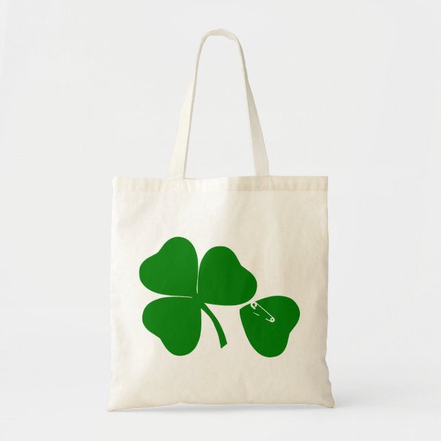 Tote Bag St Patrick's Day - Obtenez Lucky 3 + 1 feuilles =  (Devant)