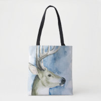 Stag errant - Aquarelle
