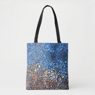 Tote Bag Stainverre look mosaïque abstrait