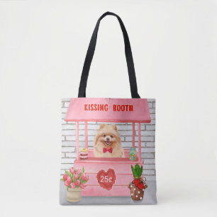 Tote Bag Stand de baisers de la Saint-Valentin pour chien P
