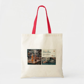 Tote Bag Stand de soda indien rétro Gold Spot Campa Cola 70