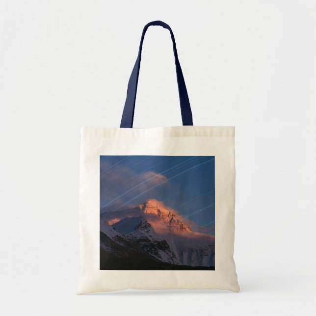 Tote Bag Star Trail | Mt Everest Tibet, Chine (Devant)