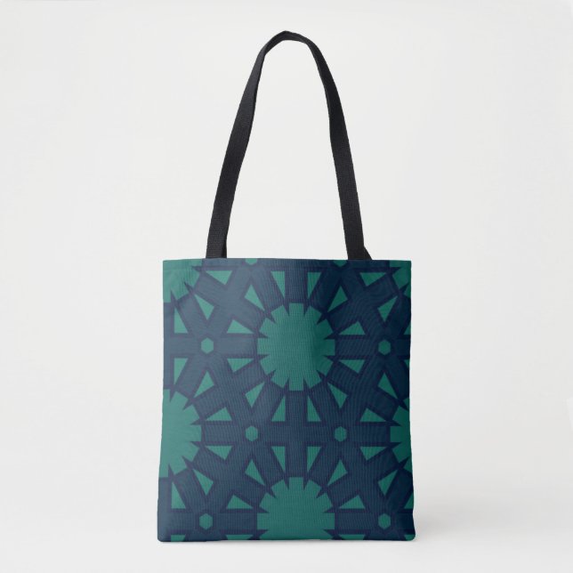Tote Bag Starburst géométrique moderne Abstrait (Devant)