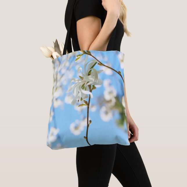 Tote Bag Starry Magnolia 6490 (De près)