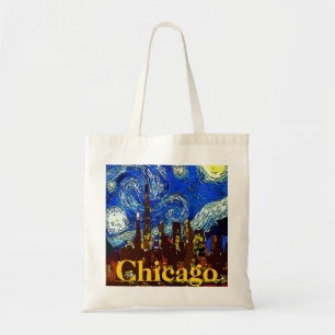 Tote Bag Starry Night Chicago