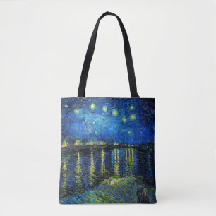 Tote Bag Starry Night Over the Rhone par Vincent Van Gogh