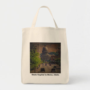 Tote Bag State Capital in Boise, Idaho