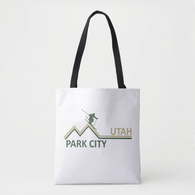 Tote Bag Station de ski Park city Utah (Devant)