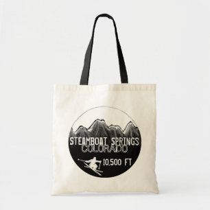 Tote Bag Steamboat Springs Colorado ski reusable bag