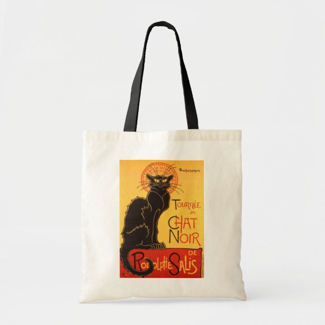 Tote Bag Steinlen : Conversation Noir (Devant)
