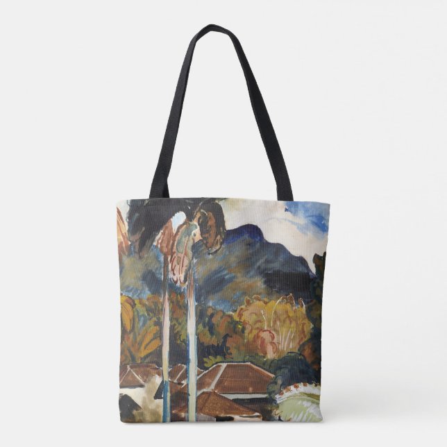 Tote Bag Sten - Java, peinture fine art (Dos)