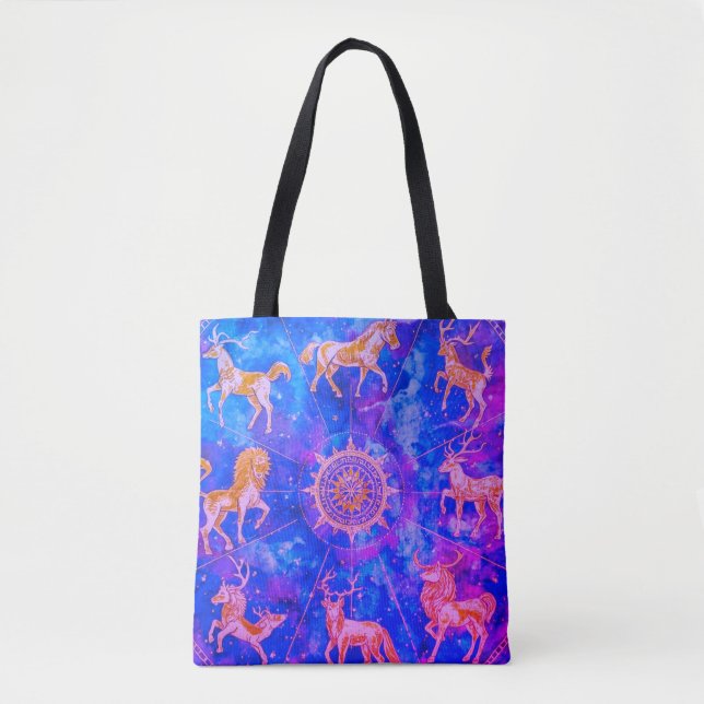 Tote Bag Step Out in Style With This Blue + Purple (Devant)