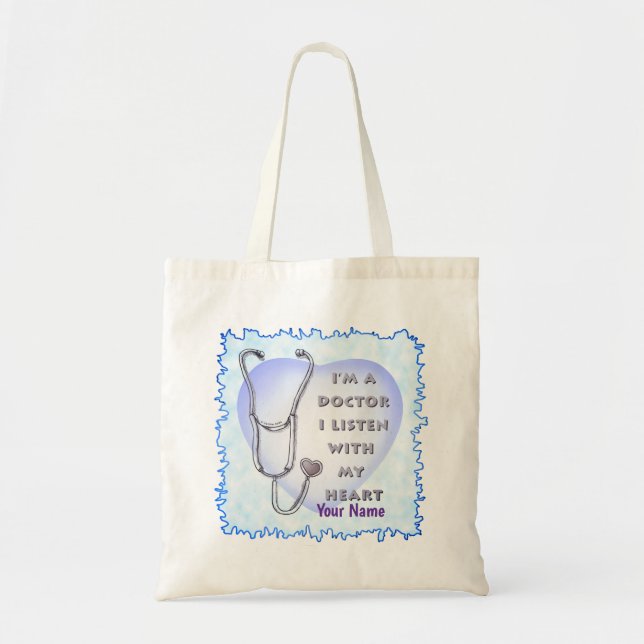 Tote Bag Stethoscope Heart doctor (Devant)